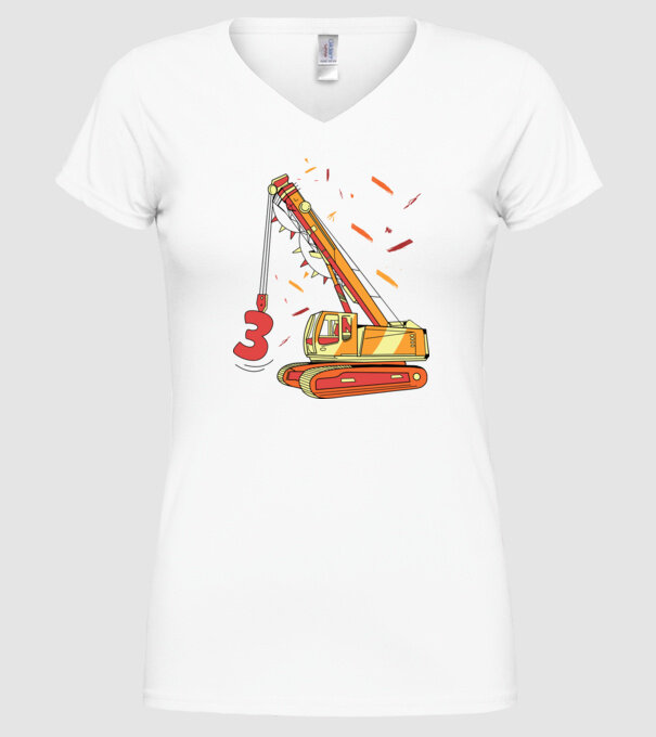 Prindere 3rd Birthday model alb pe tricou