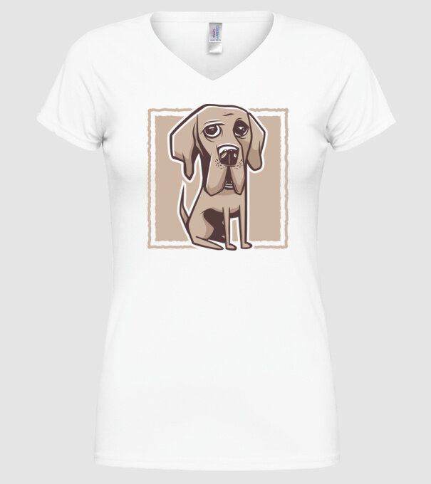 Câine Mastiff german model alb pe tricou