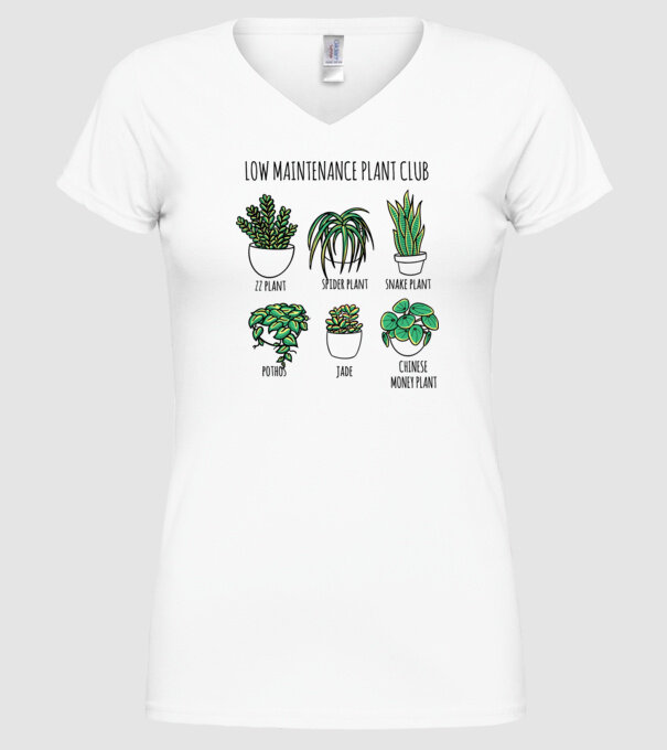 Îngrijirea plantelor model alb pe tricou