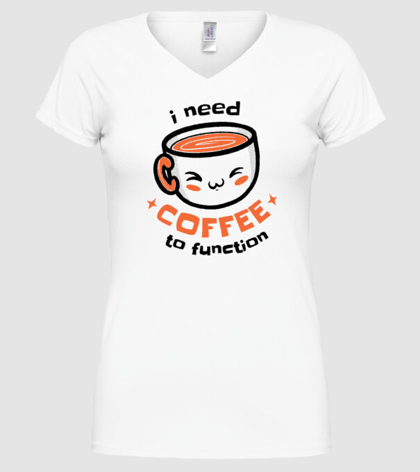 Am nevoie de cafea model alb pe tricou
