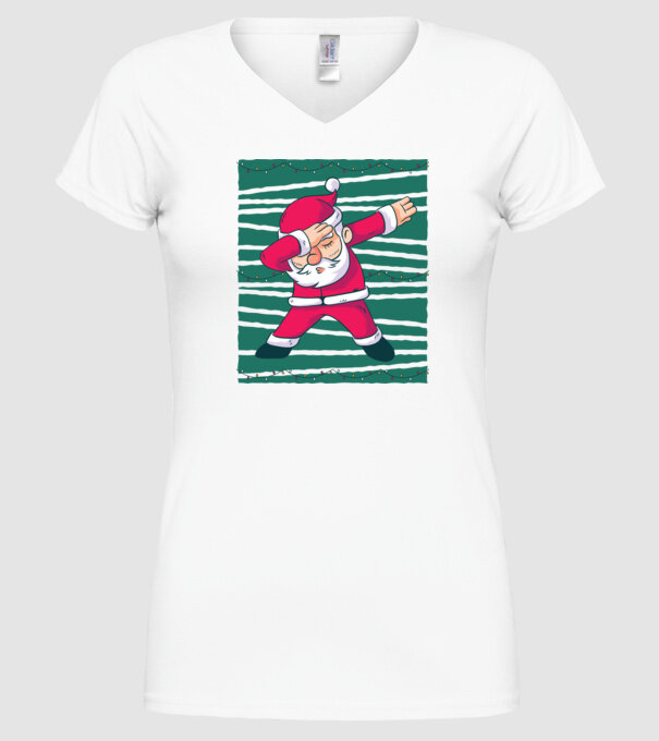 Moș Crăciun DAB Crăciun model alb pe tricou