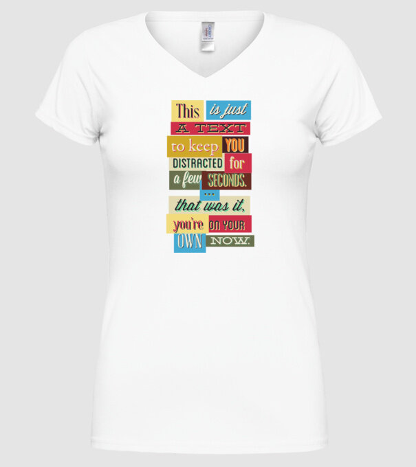 This is just a text to keep you distracted model alb pe tricou