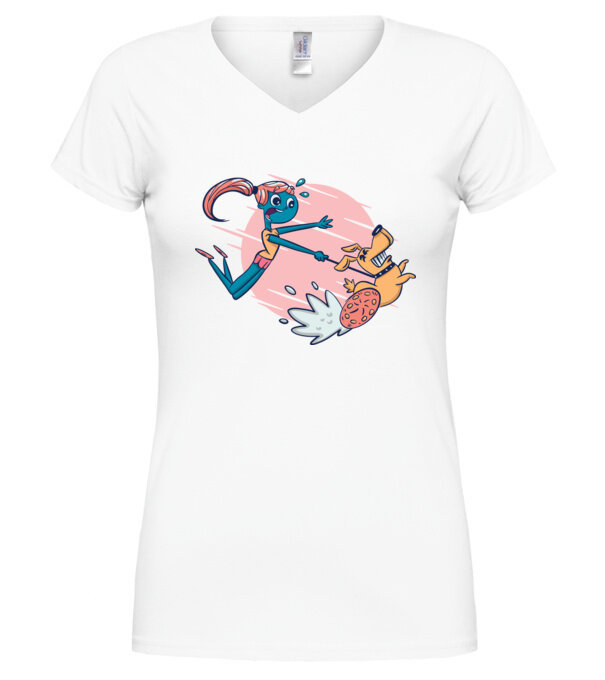  model  pe tricou