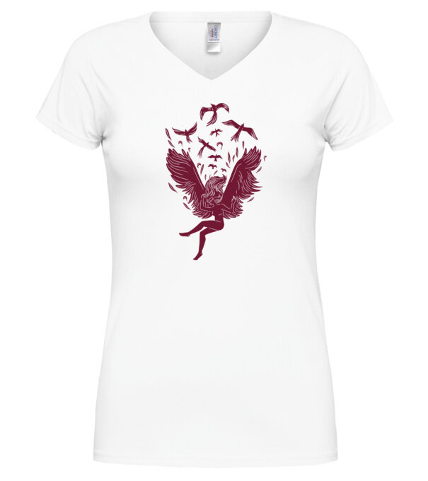  model  pe tricou