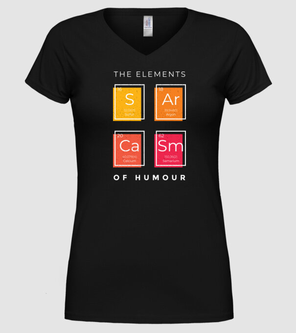 Elementele umorului model negru pe tricou