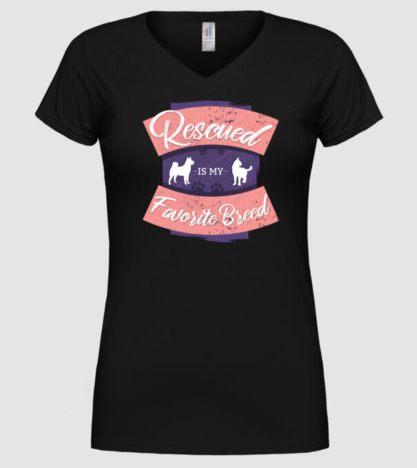 Rasa mea preferată este cea adoptată model negru pe tricou
