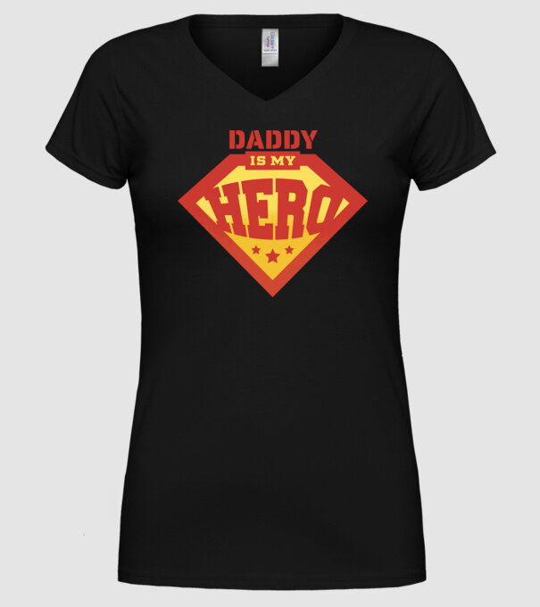 Tata este Supereroul meu model negru pe tricou