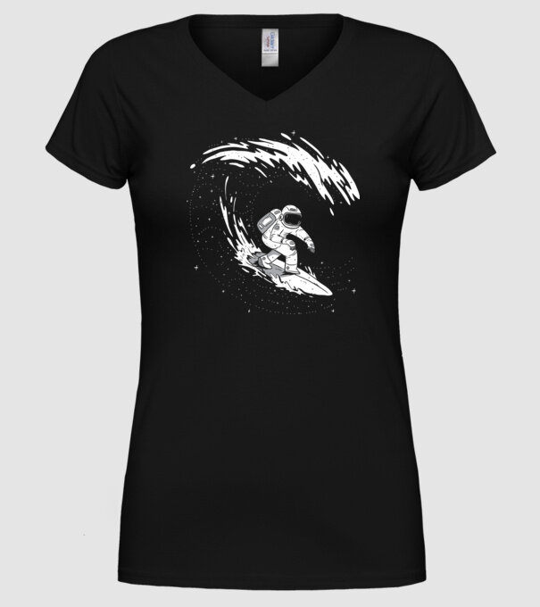 Astronaut Surf amuzant tricou amuzant astronaut model negru pe tricou