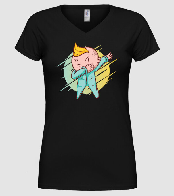 Bebe DAB model negru pe tricou
