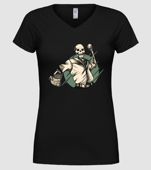 Schelet Baseball model negru pe tricou