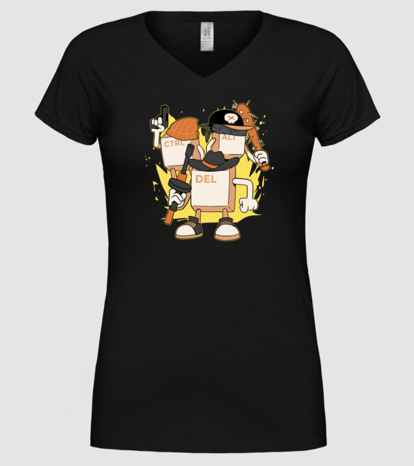 Mafie tastatură model negru pe tricou