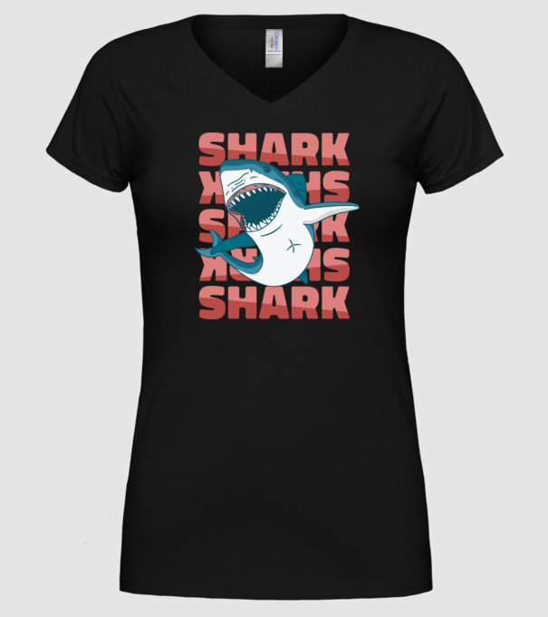 Rechin model negru pe tricou