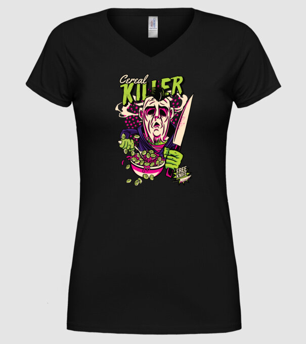 Cereale Killer Fulgi de cereale model negru pe tricou