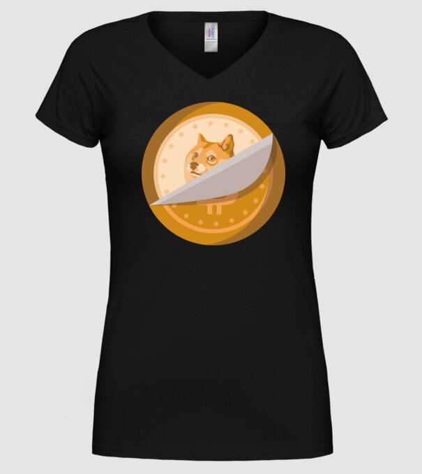 Dodge Coin model negru pe tricou