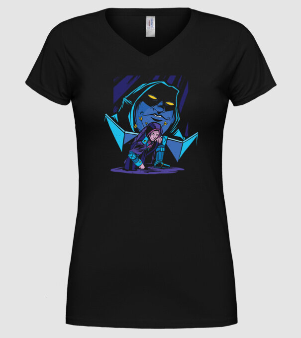 Dungeon Master model negru pe tricou