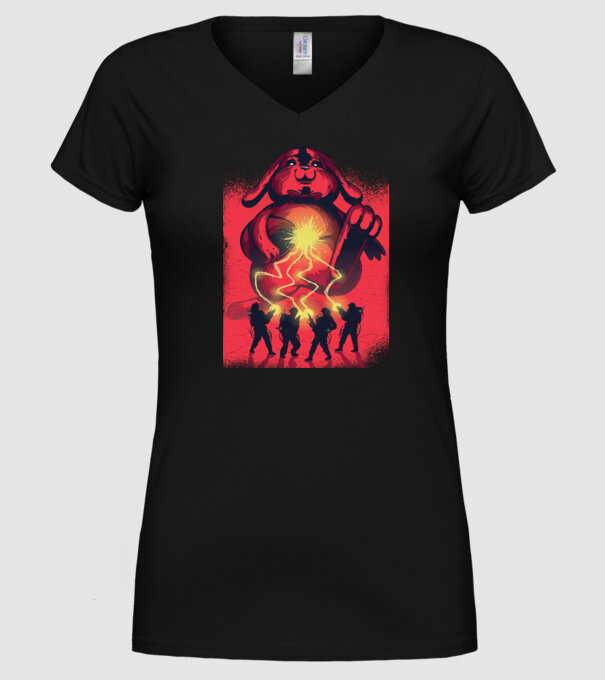 Easter Busters model negru pe tricou