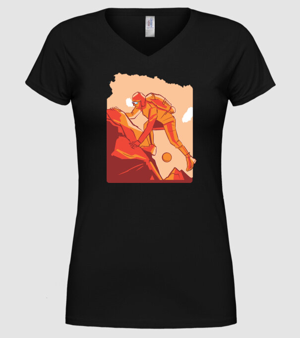 Alpinism model negru pe tricou