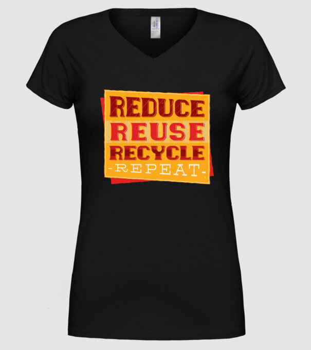 Protecția mediului model negru pe tricou