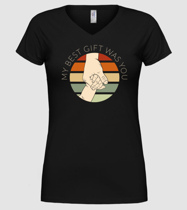 My Best Gift Was You model negru pe tricou