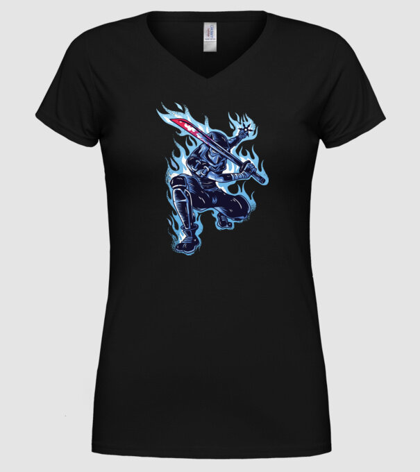 Ninja Sub Zero model negru pe tricou
