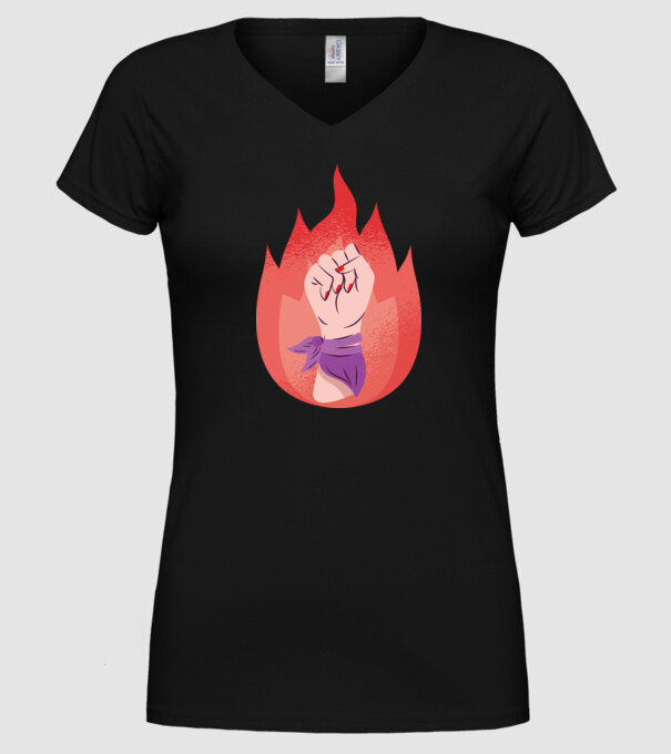 Egalitatea femeilor Ziua femeii model negru pe tricou