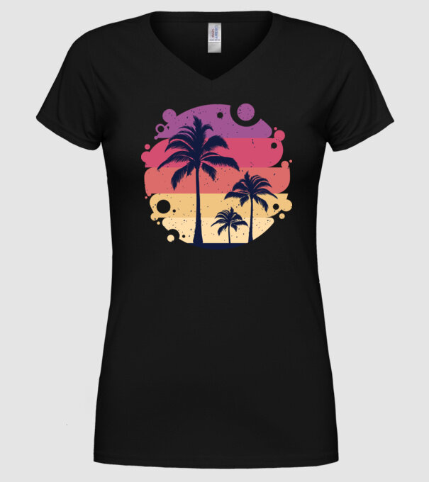 Retro Vara model negru pe tricou