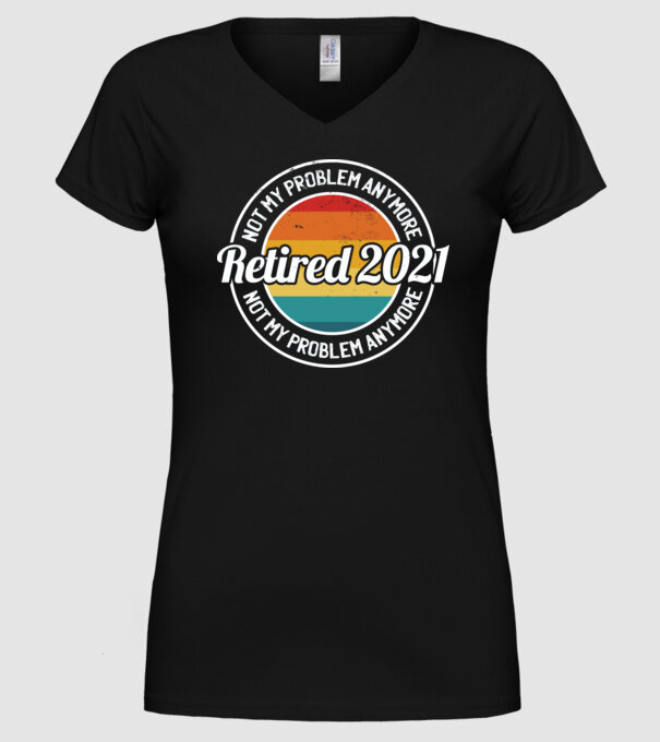 Pensionat 2021 model negru pe tricou