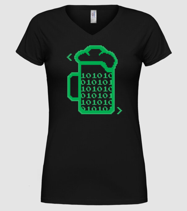 Bere Programator model negru pe tricou