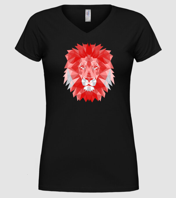 Red Lion model negru pe tricou