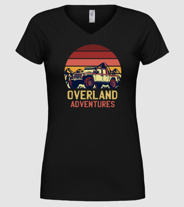 Jeep Retro model negru pe tricou
