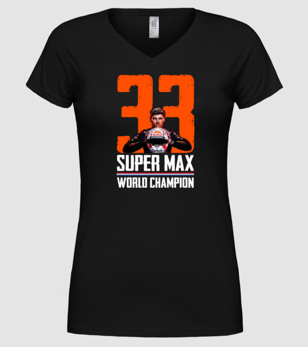 Super Max Formula 1 World Champion model negru pe tricou