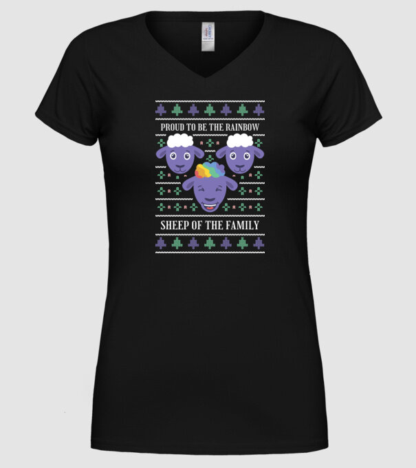 Miel cu curcubeu model negru pe tricou