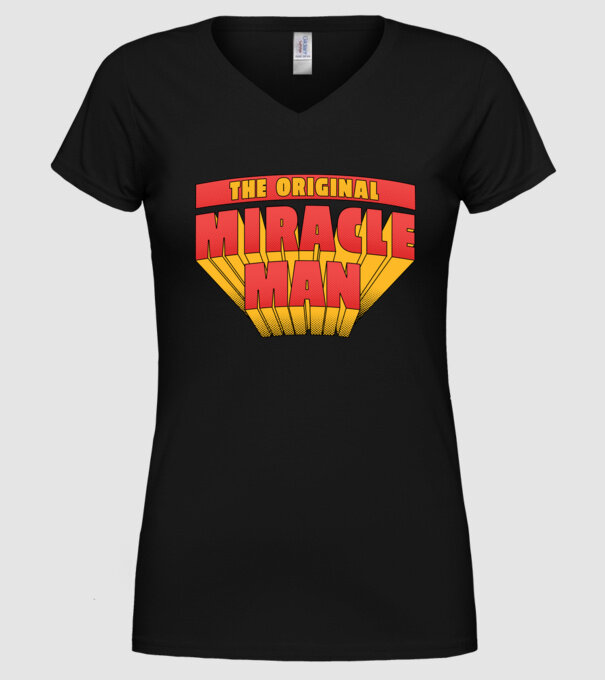 The Original Miracle Man model negru pe tricou