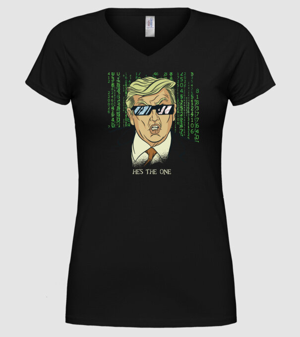Trump Mátrix model negru pe tricou