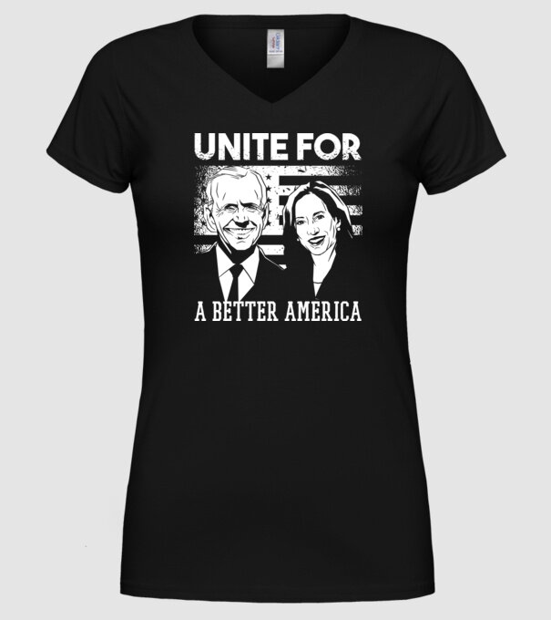 Unite for a better America - Biden Harris model negru pe tricou