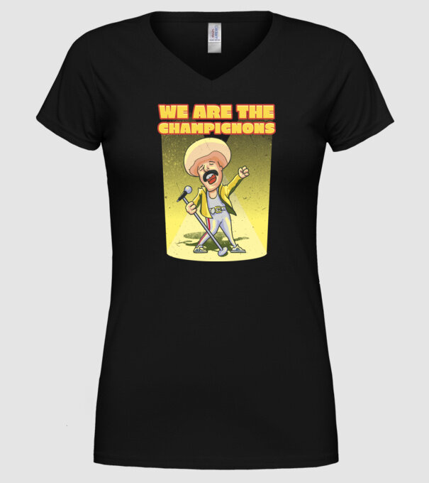 We are the Champignons Mercury model negru pe tricou