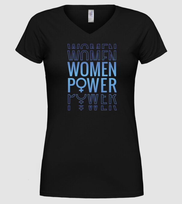 Women Power de Ziua Femeii model negru pe tricou