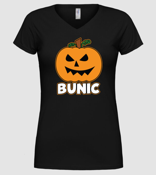 bunic model negru pe tricou