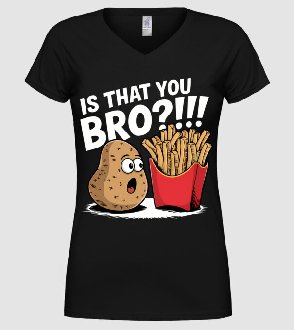 Is that you BRO?!! Negru model negru pe tricou