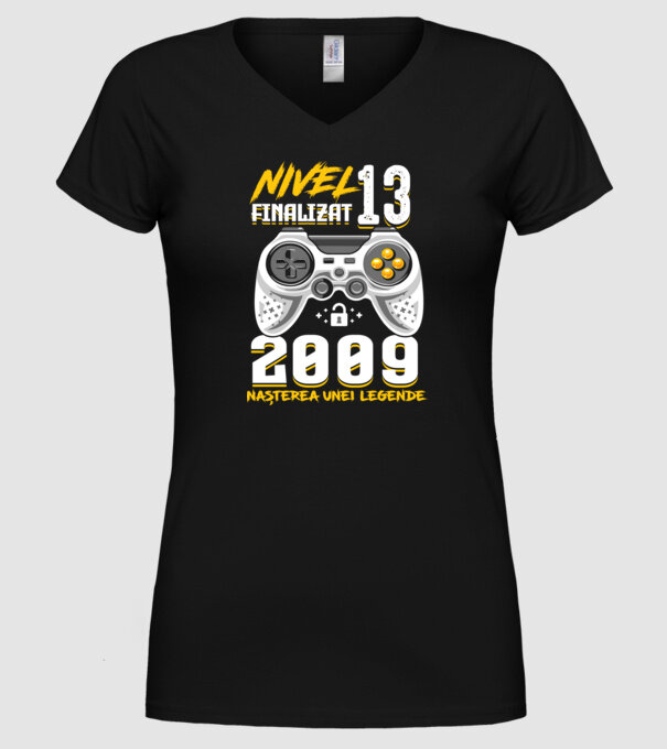 Nivel 13 finalizat. 2009 nașterea unei legende model negru pe tricou
