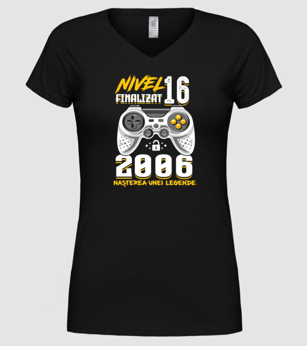 Nivel 16 finalizat. 2006 nașterea unei legende model negru pe tricou