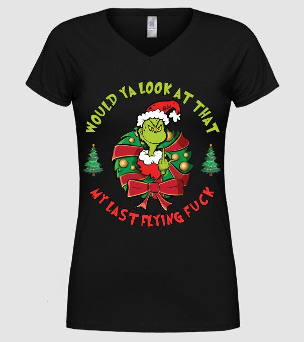 Would ya look at that - Grinch model negru pe tricou