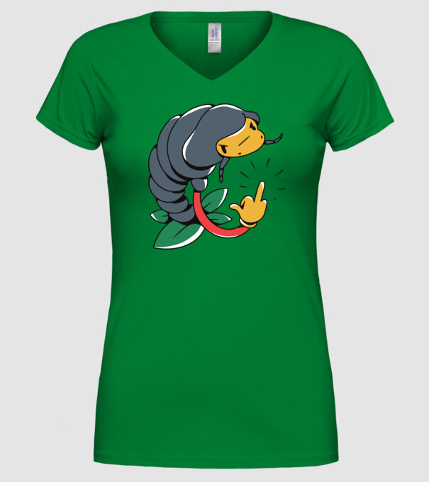 Izopodă model verde pe tricou