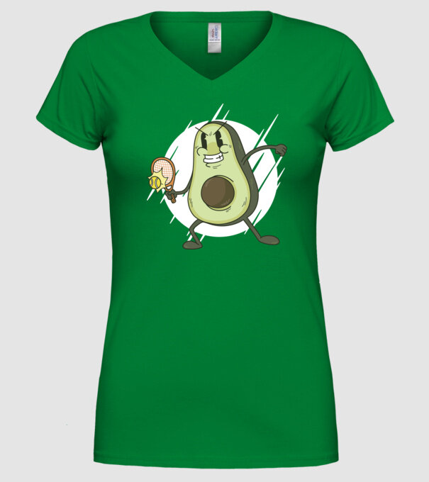 Tenis Avocado model verde pe tricou
