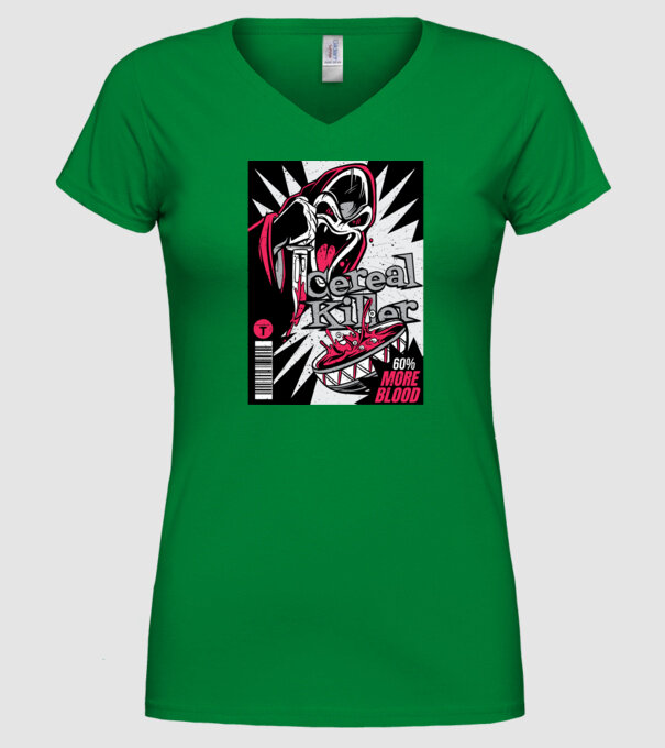 Cereal Killer model verde pe tricou