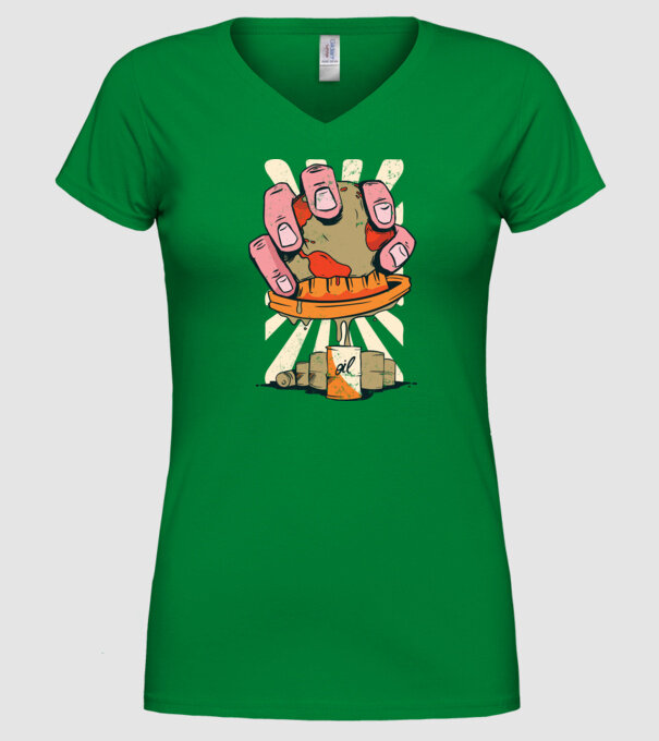 Epuizarea Pământului model verde pe tricou