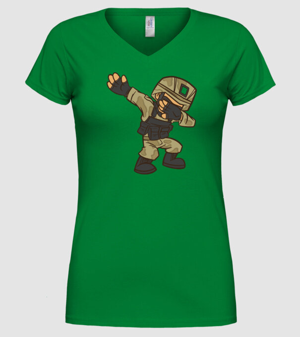 Soldat DAB model verde pe tricou