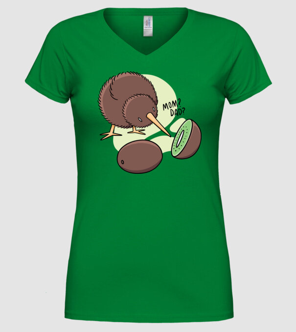 Familie Kiwi model verde pe tricou