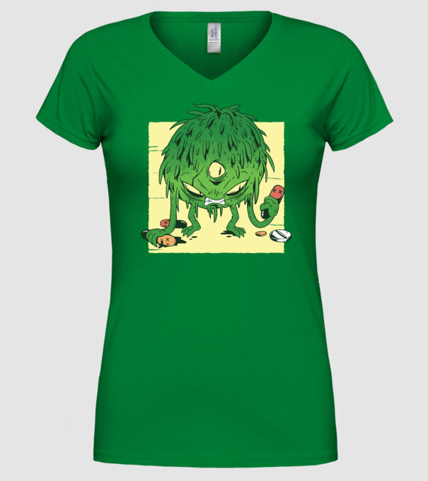 Coronavirus Monstru model verde pe tricou