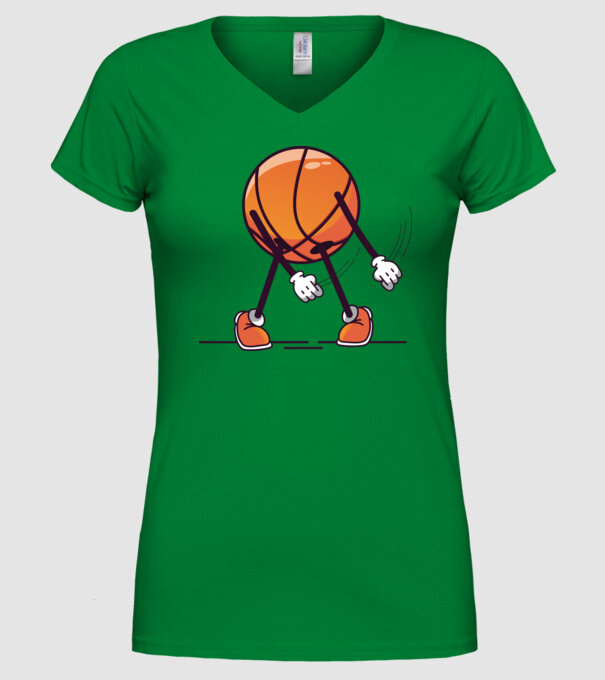 Baschet DAB model verde pe tricou